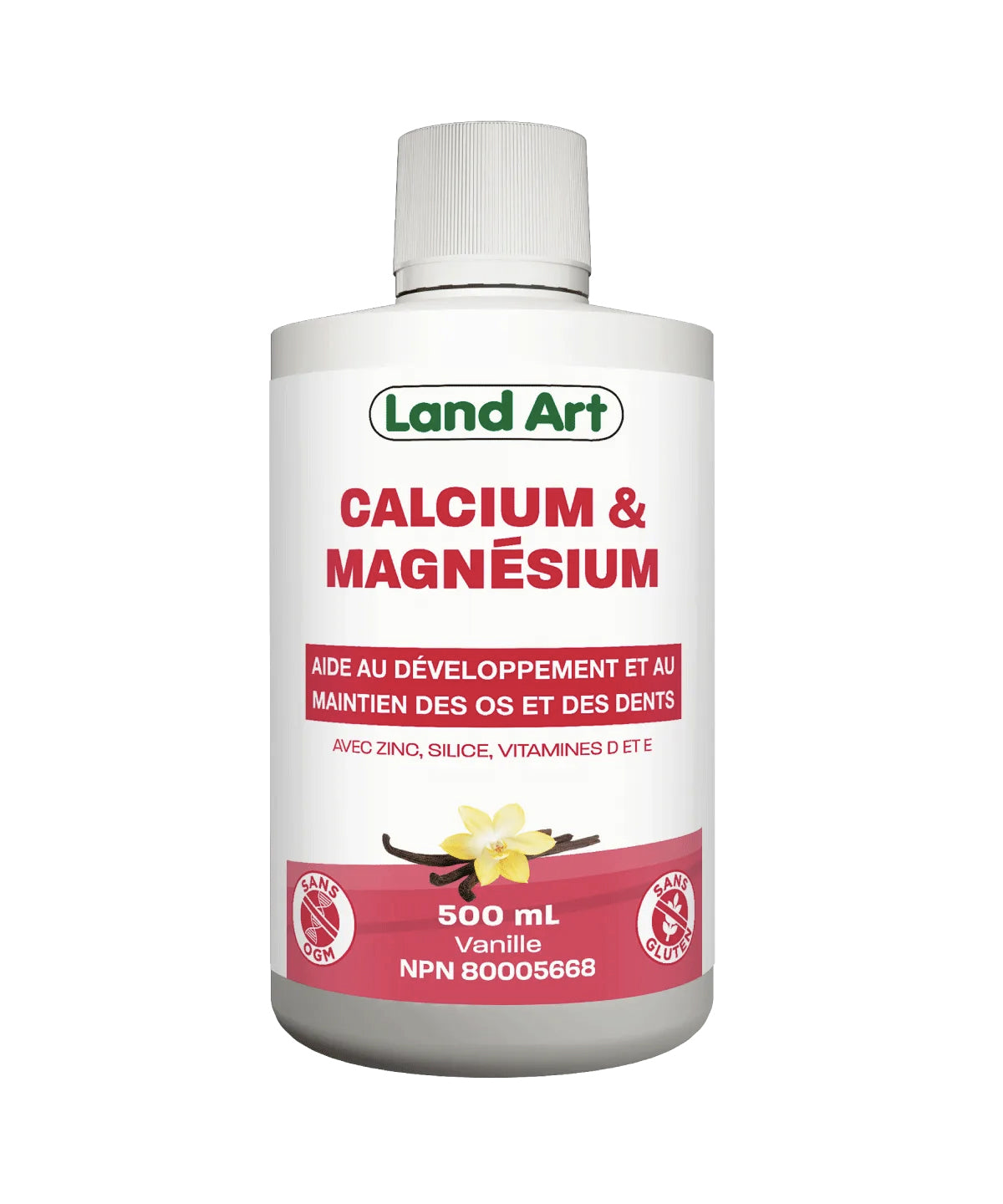 Calcium & Magnésium - Land Art - 500ml - Vanille - **PRODUIT DISPONIBLE SUR COMMANDE**